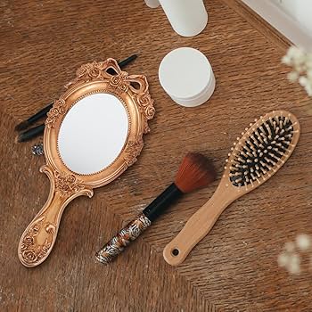 手鏡(ローズ)【ヴィンテージ】新品/未使用品 Amazon.com: Lurrose Vintage Hand Mirror: Handheld Mirror